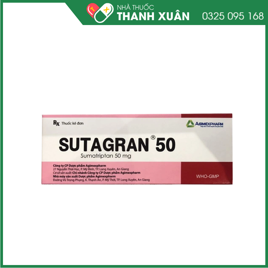 Sutagran 50 điều trị tích cực để cắt ngay cơn đau nửa đầu